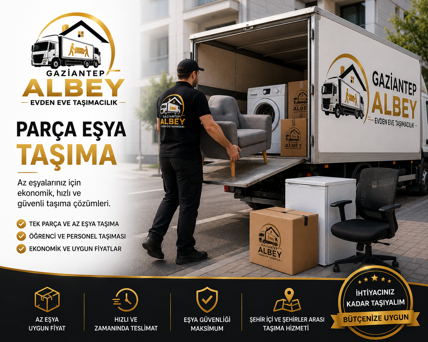 Gaziantep Parça Eşya Taşıma